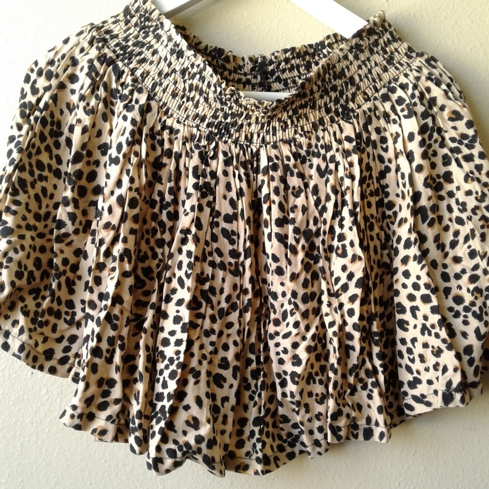 Cheetah Print Flowy Skirt